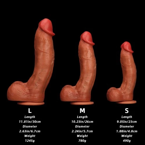 Silicone Realistic Huge Dildo Cock Thick Dong Suction Cup  Female Masturbator - Picture 1 of 23