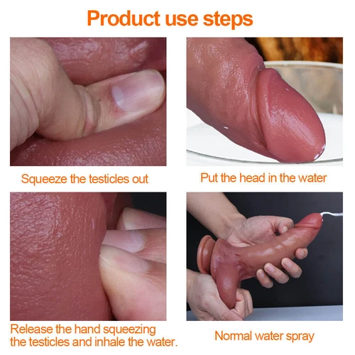 Squirting Ejaculating Lifelike Feeling Realistic Dong 8 Inch Flesh Suction Cup - Picture 8 of 11