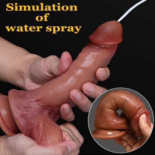 Squirting Ejaculating Lifelike Feeling Realistic Dong 8 Inch Flesh Suction Cup - Picture 5 of 11