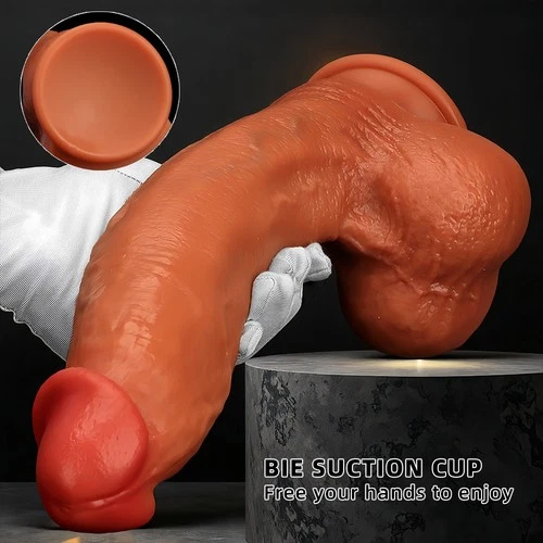 Silicone Realistic Huge Dildo Cock Thick Dong Suction Cup  Female Masturbator - Picture 4 of 23