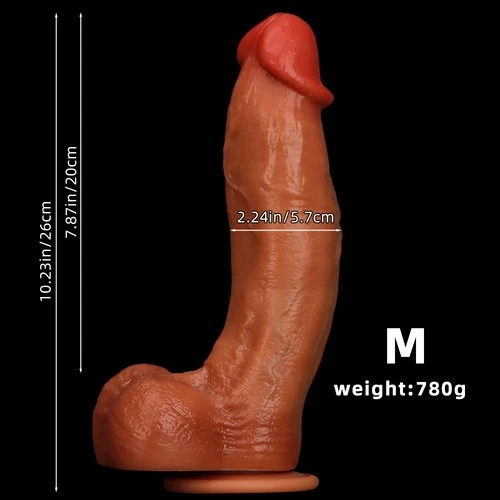 Silicone Realistic Huge Dildo Cock Thick Dong Suction Cup  Female Masturbator - Picture 9 of 23