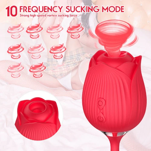 Red Thrusting Dildo Vibrator G-spot Stimulator Massager Female Adult Sex Toys - Picture 4 of 12